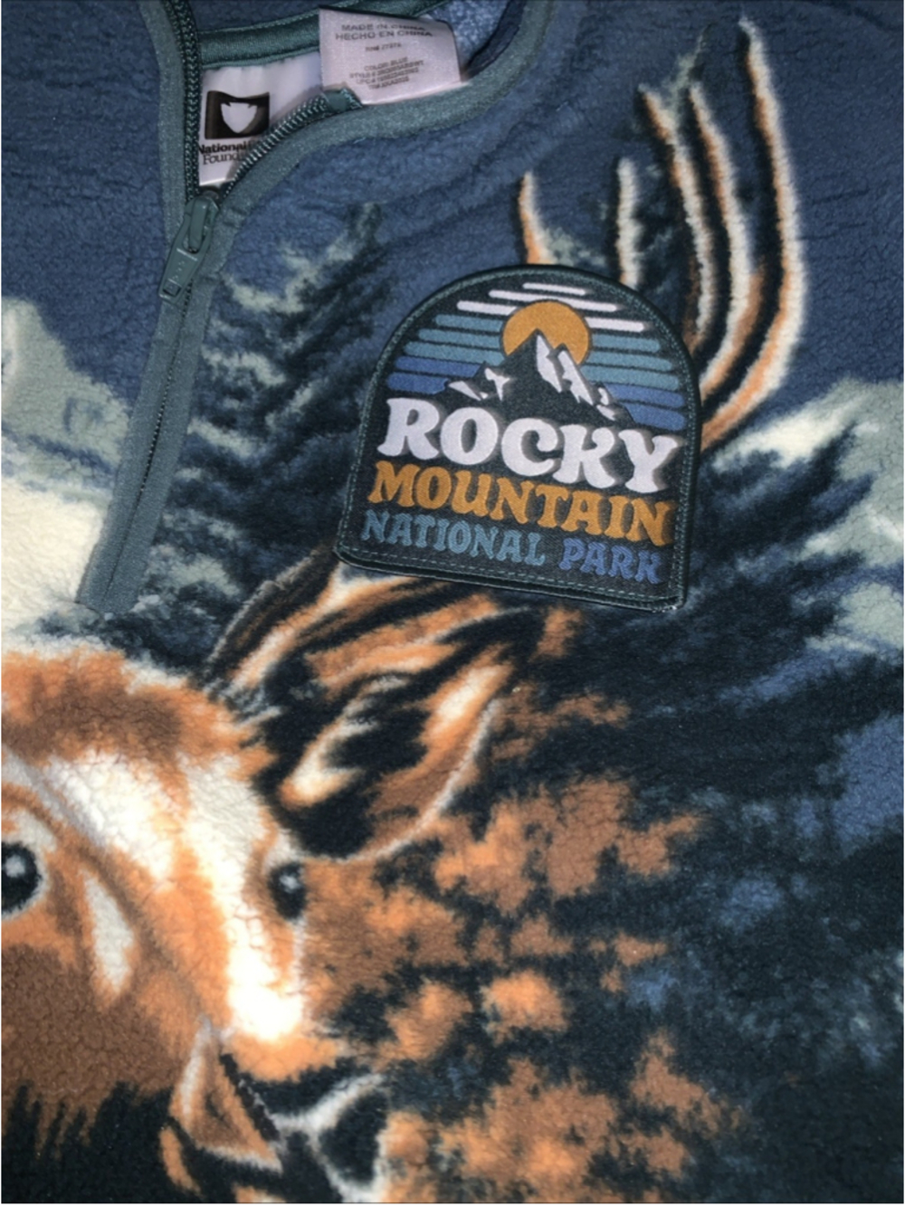 Rocky Mountain National Park Kids Elk Sweater Size 18 Comfty Warm Nature Wild - Picture 3 of 16